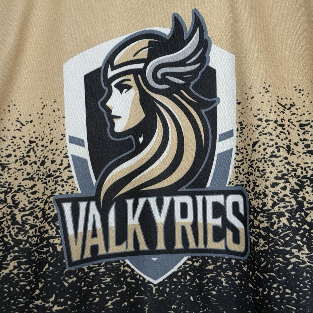 Valkyries Hoodie Mens XL Kirk 10 Black Gold Athletic Team Sweatshirt - Picture 2 of 7